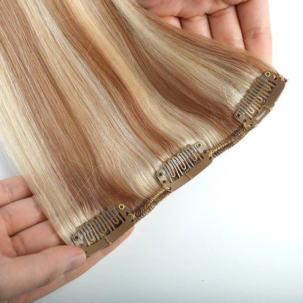 Luxury Clip On Extension Human Hair Remy Hair Clip In Hair Extension