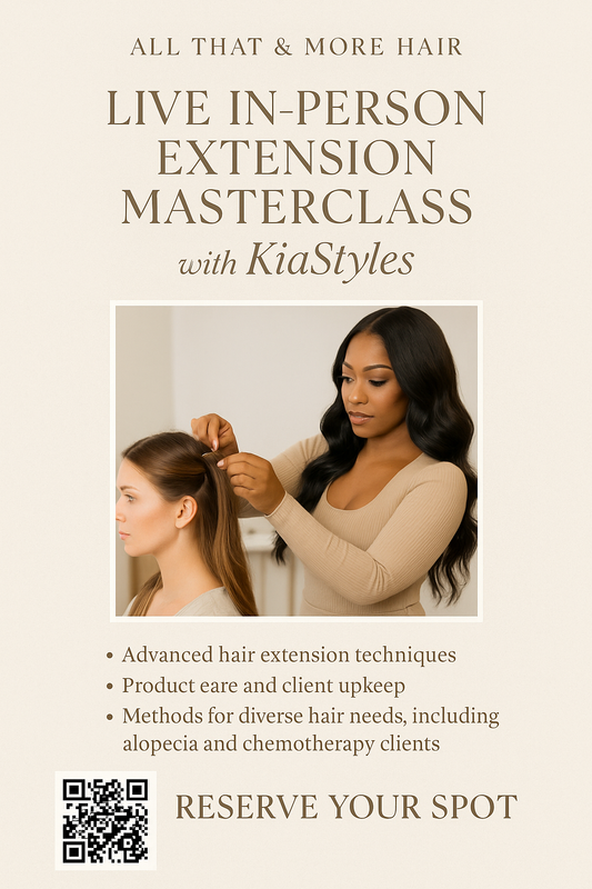 🚨 Join the Atlanta AllThatAndMoreHair Team Hands on Training  I-Tip, Tape-in, K-Tip & Weft installation, maintenance & removal