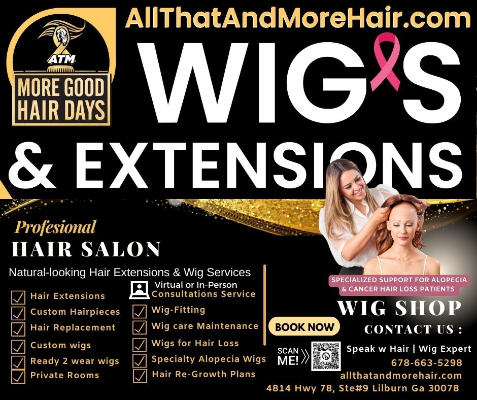 Custom hair Extension & Wig Shop Alopecia and cancer patient hair loss solutions services