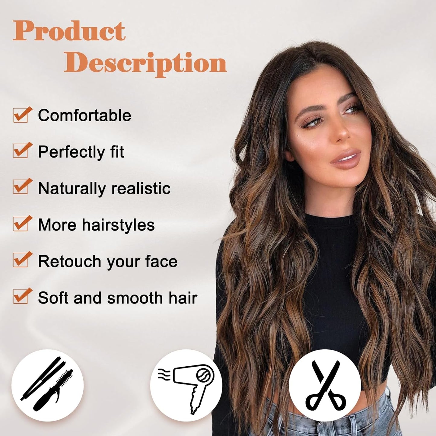 Say goodbye to hair loss and hello to confidence with our HAIR SYSTEM LONG HAIR. This non-surgical solution is designed specifically for women's alopecia and thinning hair loss. Made with professional pre-colored highlight balayage virgin human hair, it's ready to wear and will leave you feeling beautiful and empowered.