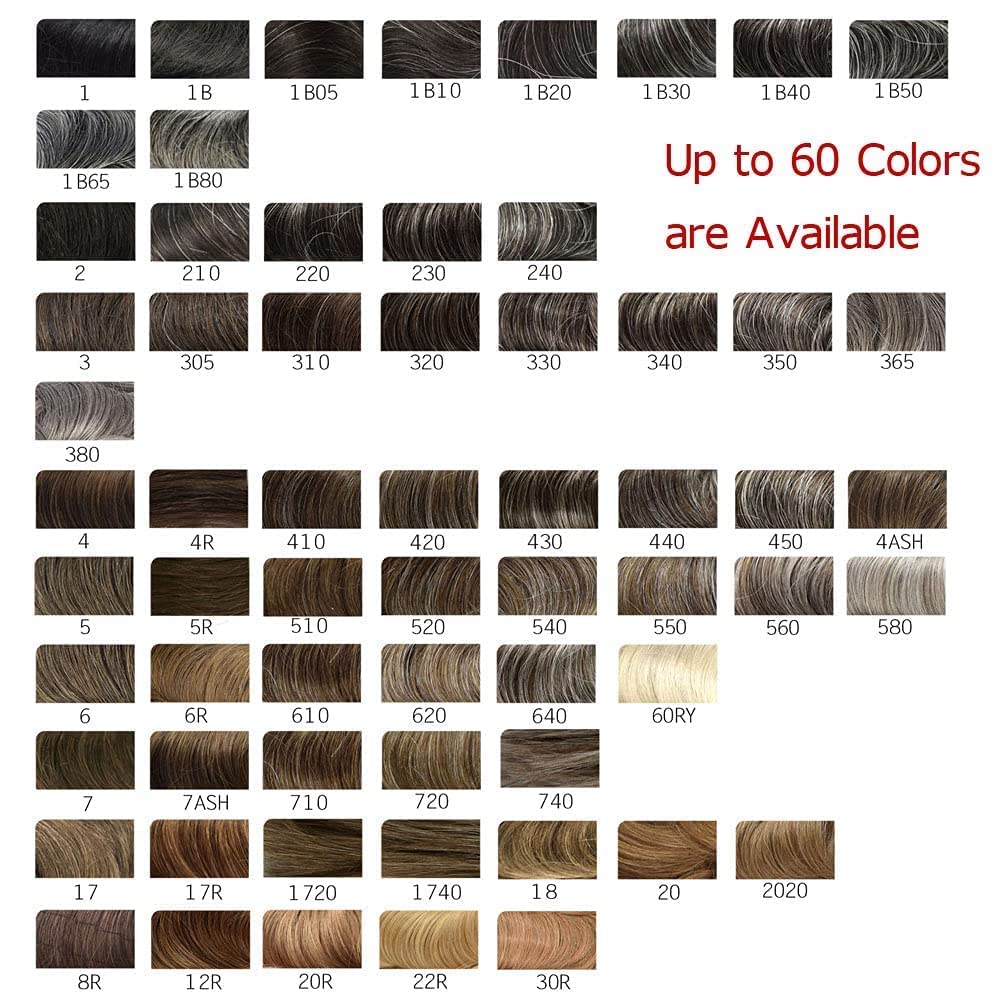 Hairpiece hair color chart - Fast Fix: The realistic hair alternative for men. Get a full head of hair, instantly and confidently! Get the perfect look without anyone knowing. Not a toupee! #hairlosssolution #notatoupee Say goodbye to bad hair days with our premium hair pieces for men. Made with high-quality materials, you'll look and feel your best no matter the occasion. Try one of our three styles today. Get a New Look with Our Hair Pieces for Men