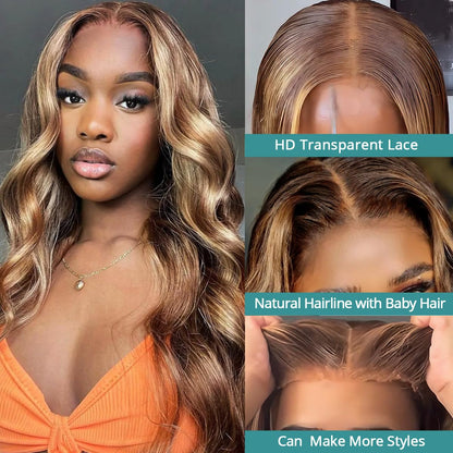 Beauty & personal Care, Hair Care, Hair Extensions, Hair replacement, Wigs & Accessories,Glueless Wigs Human Hair Pre Plucked Pre Cut 24 Inch 5x5 HD Lace Closure Wigs Human Hair 180% Density Body Wave Lace Front Wig, 4/27 Ombre Highlight Honey Blonde Wig, ALL THAT & MORE CUSTOM HAIR EXTENSIONS, HAIRPIECES, WEAVES & WIG SALON SERVICES, Free lace front Wig Install service near me voucher, wig of the month deal, coupon, discounts