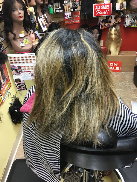 Best Hair extension installment Atlanta_Best_Braidless_Sew-in_Micro_Link_Installation_Before_After_Natural_Straight | Book Appointment