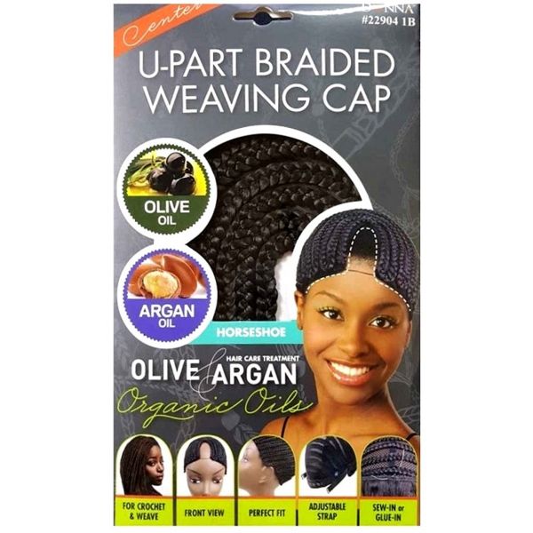 Donna U-Part Braided Weaving Cap Horseshoe