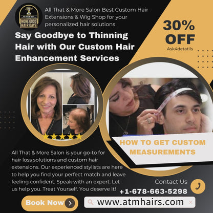 Discover Confidence & Comfort: Book a Consultation with Your Wig Coach for Custom R.E.A.P (DME) Specialty Wig - Tailored Solutions for Cancer, Alopecia (L65.9) & Hair Loss Hair Replacement