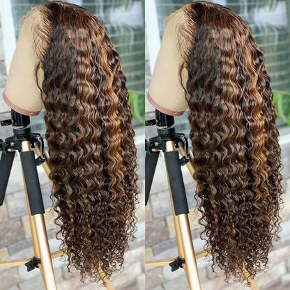 18" Firstina Divine Custom Handmade  Precolored Wavy Premium 100% Human Hair Medical Grade Hair System Wig