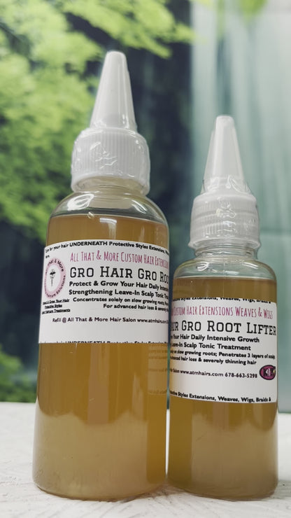 AT&M Gro Hair Gro Root Lifter Serum Scalp Treatment Thicker, Fuller, Healthier Looking Hair And Edges Are Possible