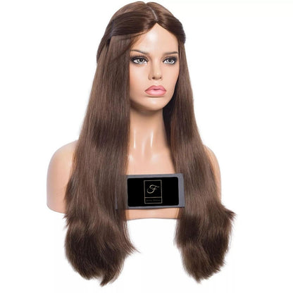 Jewish Wig Straight 250% Density Big Layer Silk Base European Unprocessed Virgin Human Hair Wig