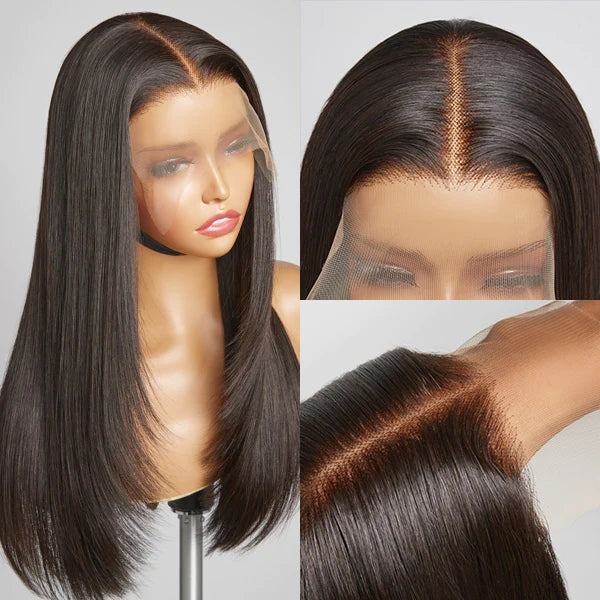 Limited Design Custom Professional Cut Trendy Layered Pre-plucked Glueless Ready 2 Wear Lace Wig 100% Human Hair| Mothers Day Flash Sale