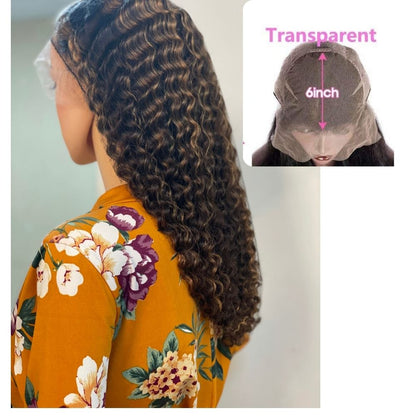 18" Firstina Divine Custom Handmade  Precolored Wavy Premium 100% Human Hair Medical Grade Hair System Wig