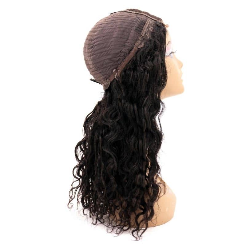 Custom Beach Wave Transparent Closure Wig