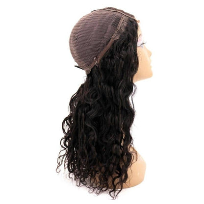 Custom Beach Wave Transparent Closure Wig