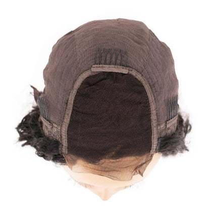 Custom Beach Wave Transparent Closure Wig