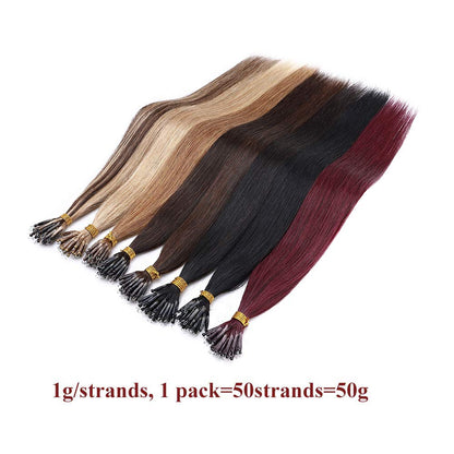 Nano Ring Hair Extensions Human Hair