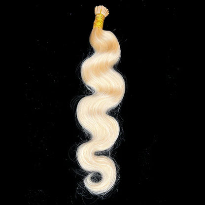 Malaysian I-Tip Body Wave Human Hair Extension Color #613
