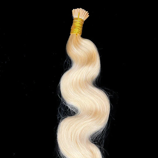 Malaysian I-Tip Body Wave Human Hair Extension Color #613