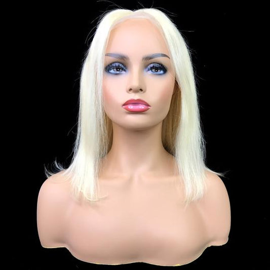 Remy Straight 13"X 4"Lace Frontal Bob Wig Blonde #613