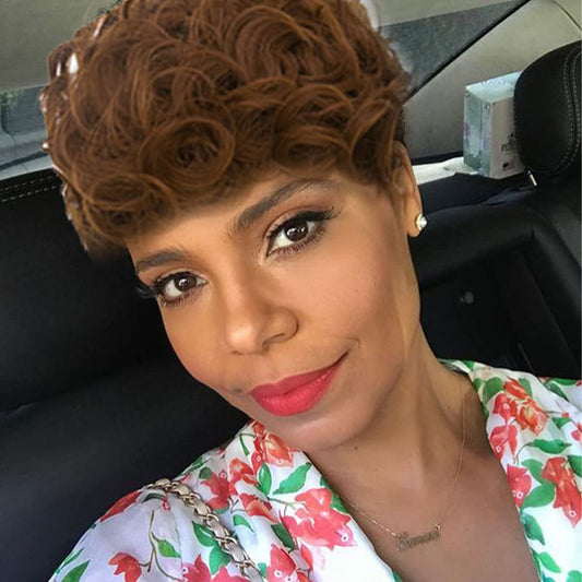 Hair Replacement  Short Pixie Cut Wig for Black Women Auburn Brown Pixie Cut Wig with Bangs Auburn Short Curly Wigs for Black Women Natural Wavy Layered Pixie Wig for African... Color: Pixie Curly-Auburn Brown different hair replacement system products including men’s toupees, women’s wigs, toppers and hair extensions,   wholesalers, including online shop owners, salon owners, hair stylists and regional wig and hair system distributors. feelmorelikeuhair.com