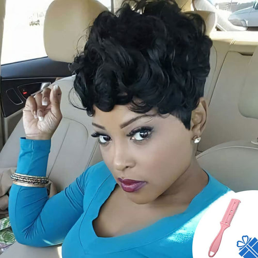 Shop Short Pixie Curly-Black Synthetic Wig Hair Replacement Short Pixie Cut Wig for Black Women Pixie Cut Wig with Bangs Short Curly Wigs for Black Women Natural Wavy Layered Pixie Wig for African... Color: Pixie Curly-Auburn Brown different hair replacement system products including men’s toupees, women’s wigs, toppers and hair extensions,  wholesalers, including online shop owners, salon owners, hair stylists and regional wig and hair system distributors. feelmorelikeuhair.com