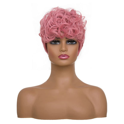 Shop Short Pixie Cut Curly Synthetic Wig Color-Pink Firstina Hair Replacement Short Pixie Cut Wig for Black Women Pixie Cut Wig with  Bangs Short Curly Wigs for Black Women Natural Wavy Layered Pixie Wig for African Hair Color different hair loss hairpiece hair replacement system products including men’s toupees, women’s wigs, toppers and hair extensions, wholesalers, including online shop owners, salon owners, hair stylists regional wig and hair system hairpieces distributors.feelmorelikeuhair.com