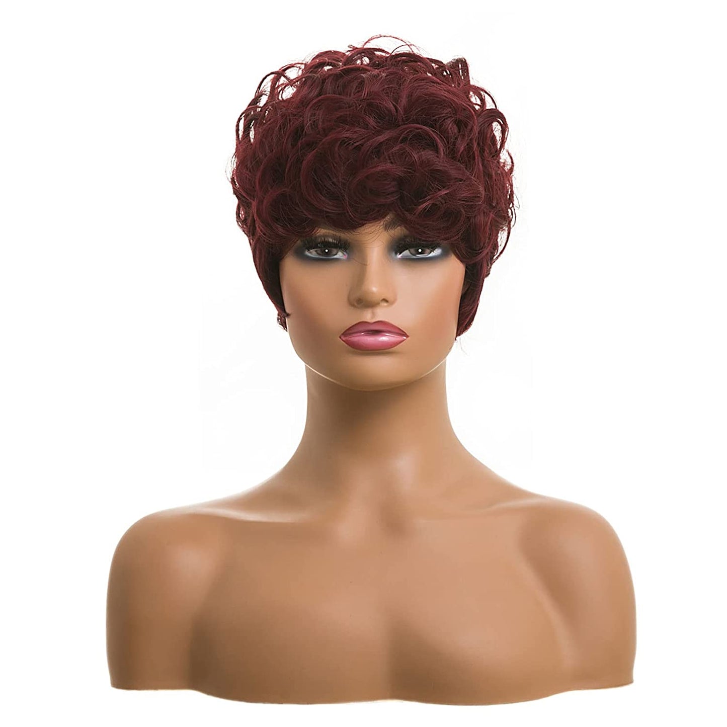 Shop Short Pixie Color Burgundy 99J hair color Wig Hair Replacement Short Pixie Cut Wig for Black Women Pixie Cut Wig with  Bangs Short Curly Wigs for Black Women Natural Wavy Layered Pixie Wig for African... Color : different hair replacement system products including men’s toupees, women’s wigs, toppers and hair extensions, wholesalers, including online shop owners, salon owners, hair stylists regional wig and hair system distributors. feelmorelikeuhair.com