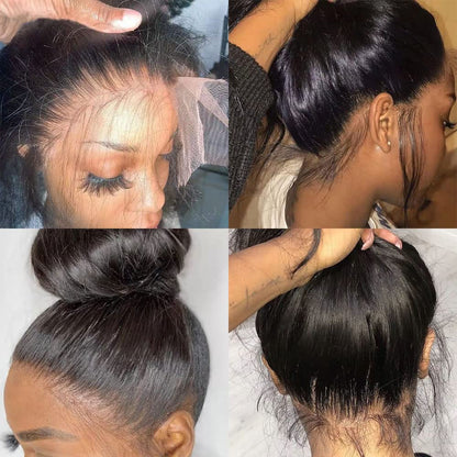 Ready 2 Wear Custom Full 360 Lace Front wigs Human Hair Pre Plucked, 18 Inch 360 Lace Front Wigs Human Hair Wigs For Black Women, HD Transparent Body Wave 360 Lace Frontal Wigs Human Hair Can Make High Ponytail & #highBuns