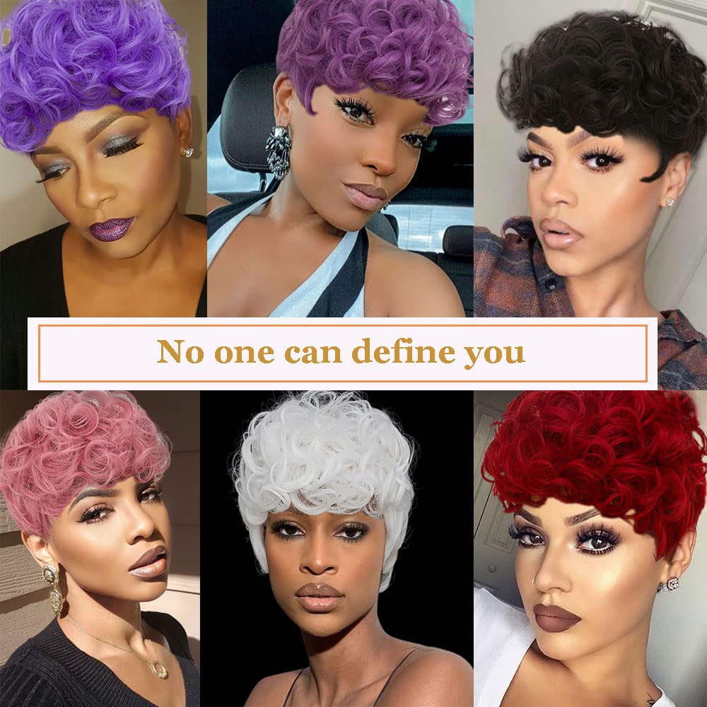 Shop Short Pixie Cut Curly Synthetic Wig Color-Pink Firstina Hair Replacement Short Pixie Cut Wig for Black Women Pixie Cut Wig with  Bangs Short Curly Wigs for Black Women Natural Wavy Layered Pixie Wig for African Hair Color different hair loss hairpiece hair replacement system products including men’s toupees, women’s wigs, toppers and hair extensions, wholesalers, including online shop owners, salon owners, hair stylists regional wig and hair system hairpieces distributors.feelmorelikeuhair.com