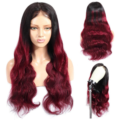 99J Burgundy Color Lace Front Wig Custom Protective Style Ready2Wear Hair System