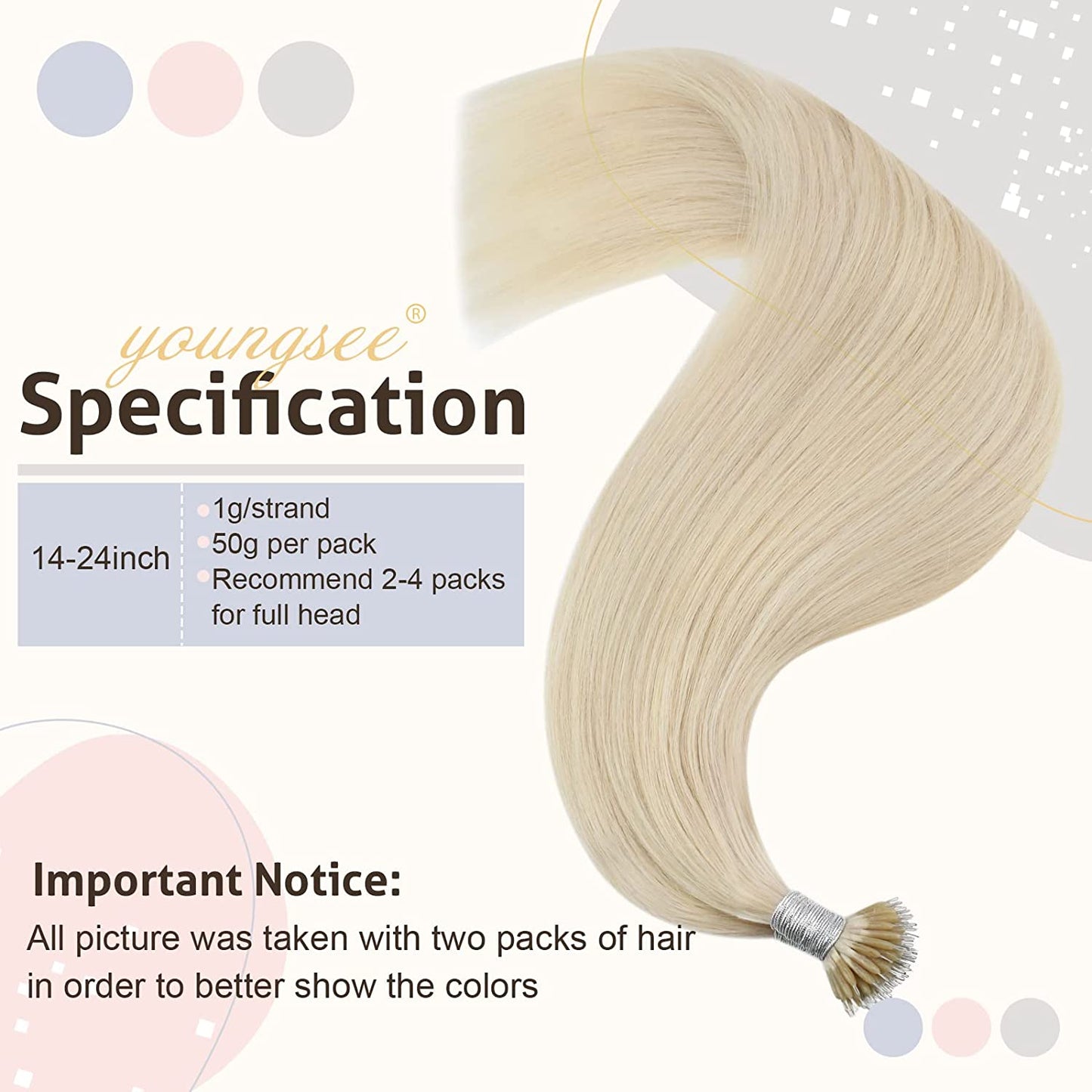 Nano Ring Hair Extensions Human Hair