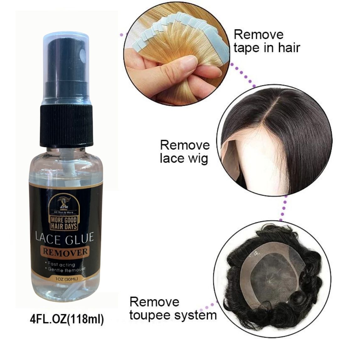 Medical Grade Fast Acting Adhesive Solvent Spray Remover for Lace Wigs & Toupees, Wig Tape Remover