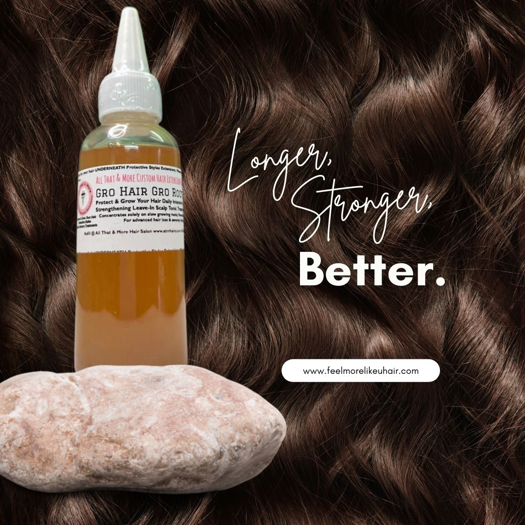 AT&M Gro Hair Gro Root Lifter Serum Scalp Treatment Thicker, Fuller, Healthier Looking Hair And Edges Are Possible