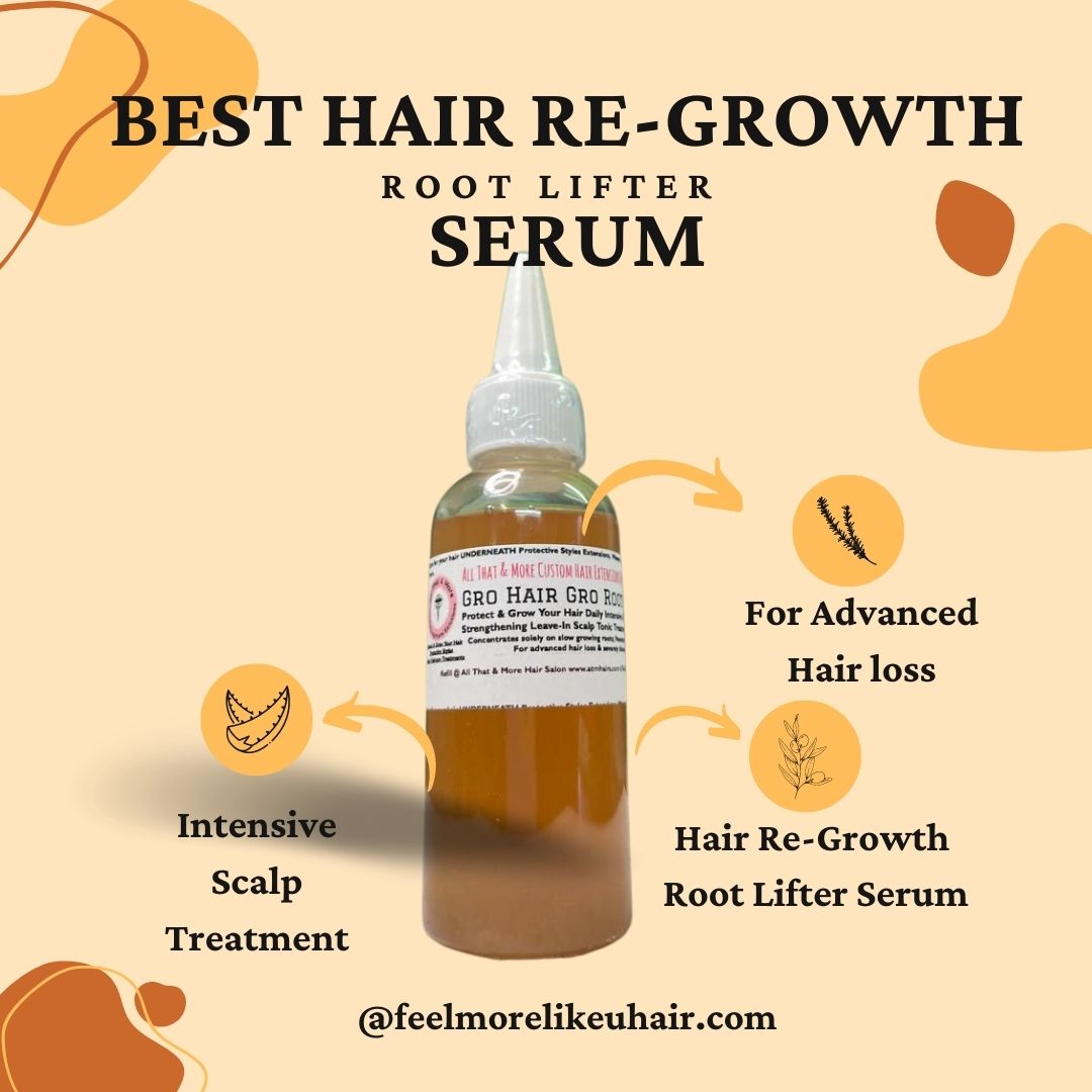 Gro Hair Gro Hair Regrowth Serum Root Lifter For Advanced Hair loss, Thinning Hair Fall | Protective Style Under Haircare Scalp Treatment