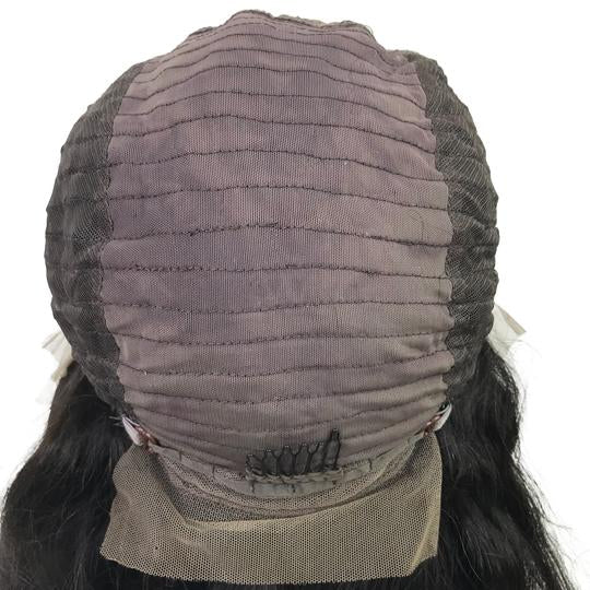Custom Remy Deep Wave 13"X 4"Lace Frontal Bob Wig Natural