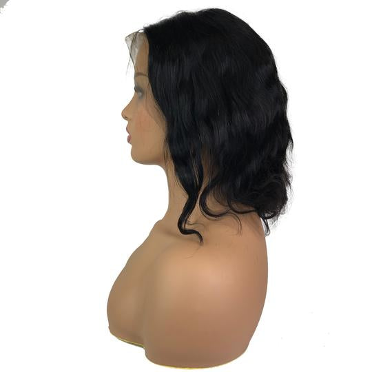 Remy Body Wave 13"X 4"Lace Frontal Bob Wig Natural