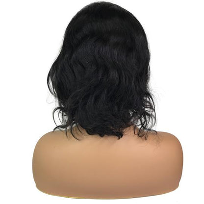 Remy Body Wave 13"X 4"Lace Frontal Bob Wig Natural