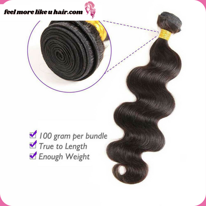Premium Raw Virgin Human Hair Bundles Straight/Body/Deep/Curly Wave Extensions