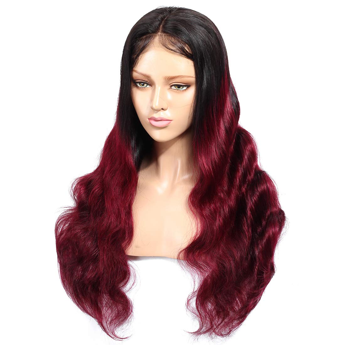99J Burgundy Color Lace Front Wig Custom Protective Style Ready2Wear Hair System