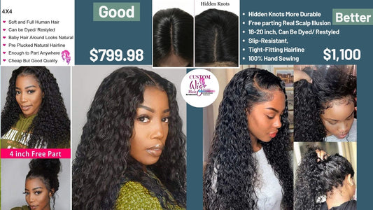 Custom Fitting Hair System Wig (Create Your Own) Ready 2 Wear Basic