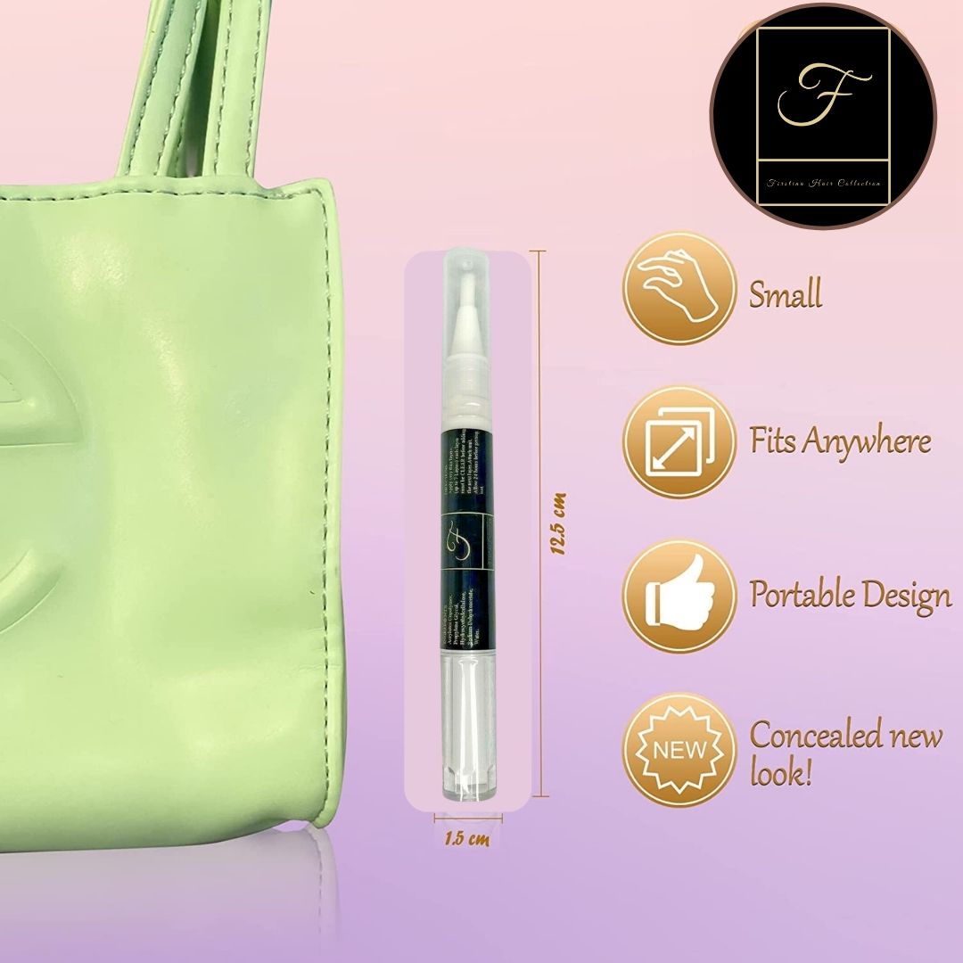 🔥 Firstina Keep Your Lace In Place Touchup Lace Wig Glue Pen Super Hold Invisible Waterproof Adhesive for Hairpieces