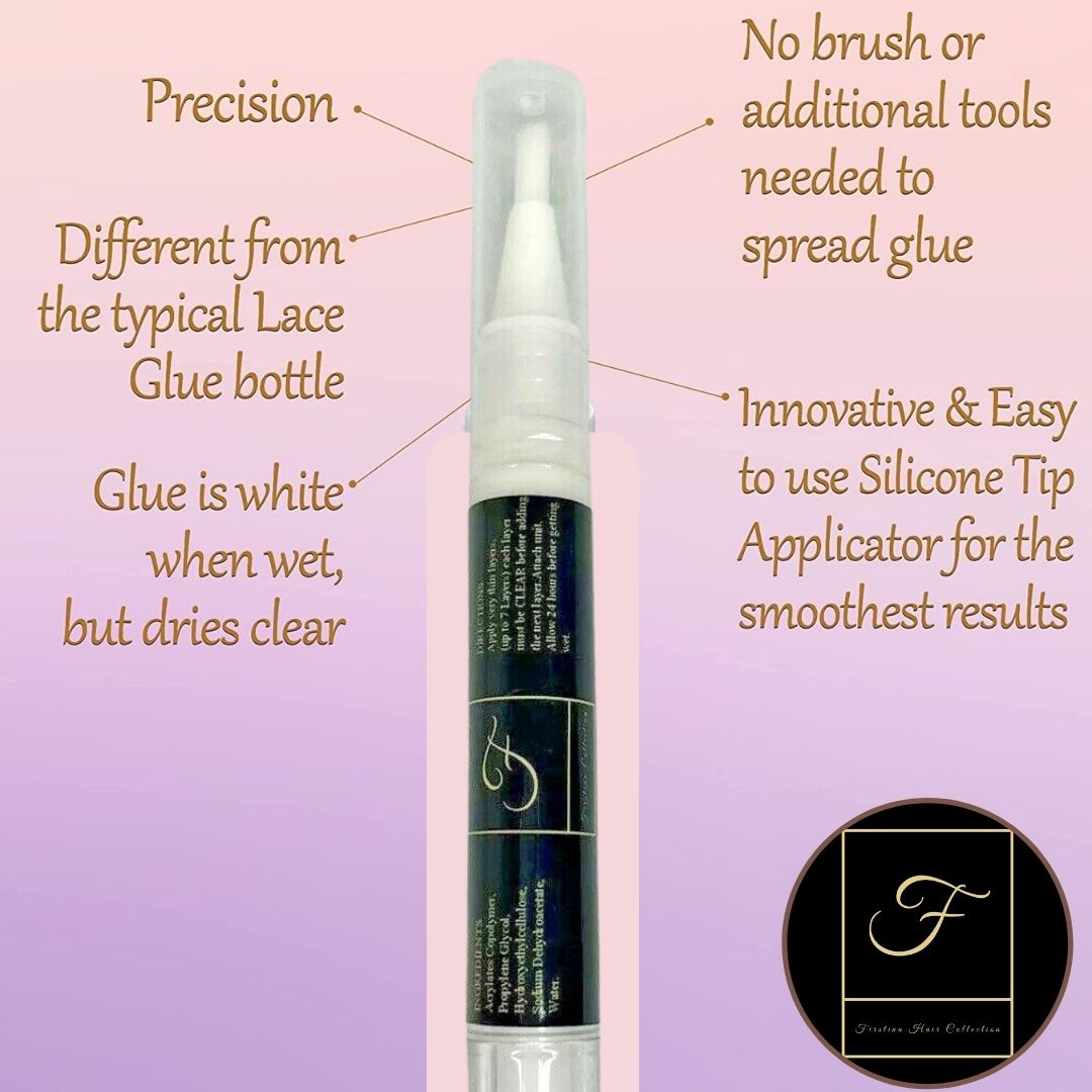 🌊Best waterproof glue for lace wigs super strong hold and oli resistant hair glue touch up pen