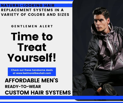 Customizable Stock Systems Men's Ready-To-Wear Hair Systems