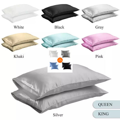 Deluxe Satin Pillow Case Cover