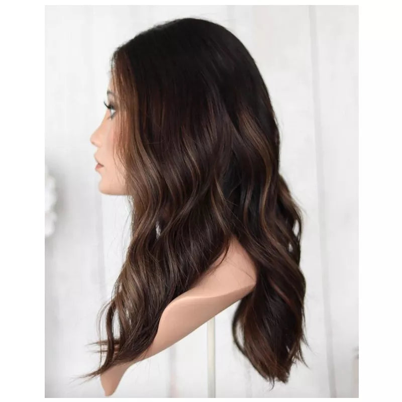 T.R.E.A.T COSMETIC HAIR ENHANCEMENT SYSTEM FOR FEMALE HAIR LOSS | Non-Surgical Hair Replacement Alternatives Professional Highlight Color Loose Wave top Quality Human Hair | Cranial Prosthesis | Medical Wig Hairpiece | DME
