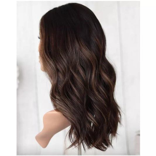 T.R.E.A.T COSMETIC HAIR ENHANCEMENT SYSTEM FOR FEMALE HAIR LOSS | Non-Surgical Hair Replacement Alternatives Professional Highlight Color Loose Wave top Quality Human Hair | Cranial Prosthesis | Medical Wig Hairpiece | DME