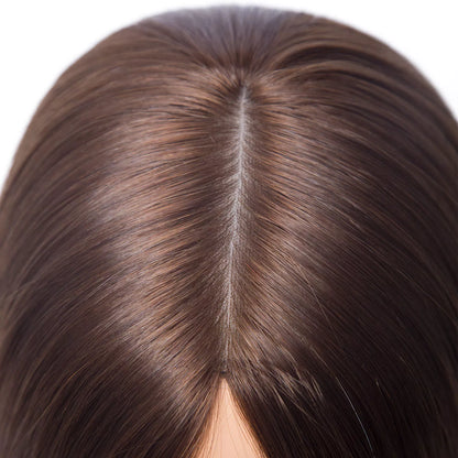 European Human Hair Kosher Wig 4x4 Inches Hand Tied Silk Base Jewish Wigs