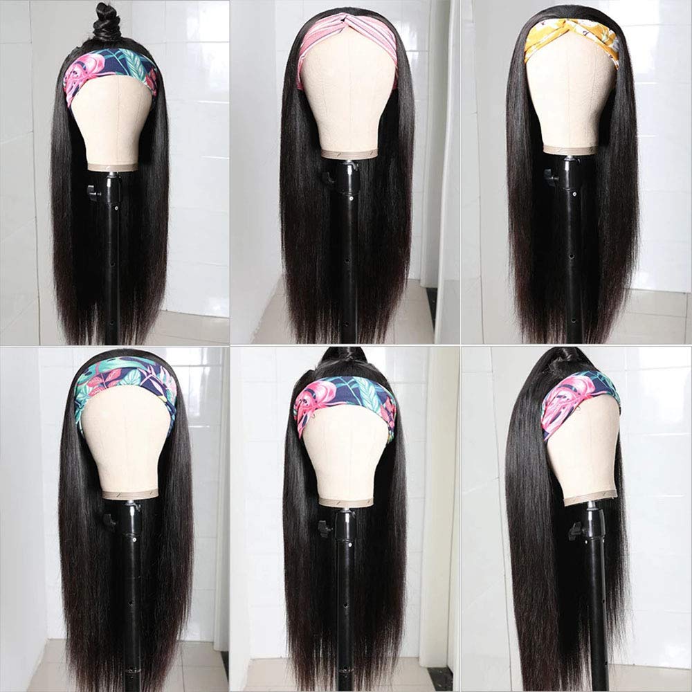 Custom Straight Grab-N-Go Headband Wig