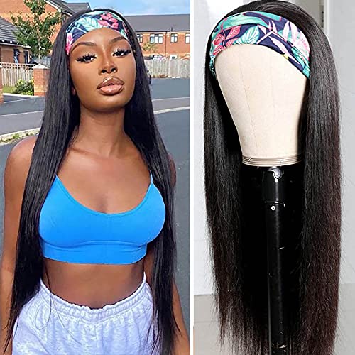 Custom Straight Grab-N-Go Headband Wig