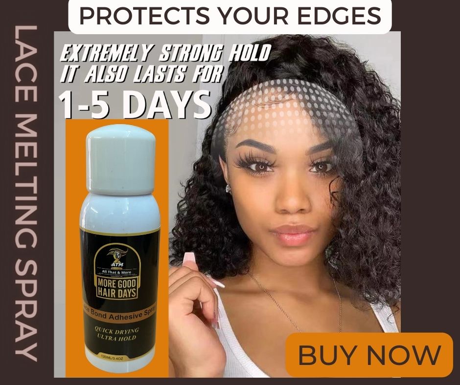 ATM More Good Hair Days Lace Bond Adhesive Spray | Easy to Apply Fast Drying Waterproof Latex Free Perspiration Resistant