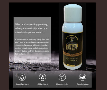 ATM More Good Hair Days Lace Bond Adhesive Spray | Easy to Apply Fast Drying Waterproof Latex Free Perspiration Resistant