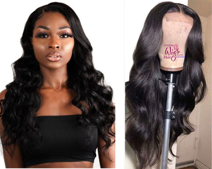 Custom Made Body Wave Front Lace Wig Ready 2 Wear Collection Pre Plucked